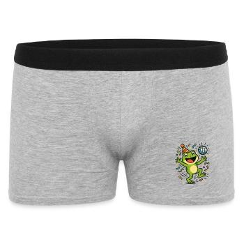 Party Frog - Men's Boxer Shorts - heather grey - Front
