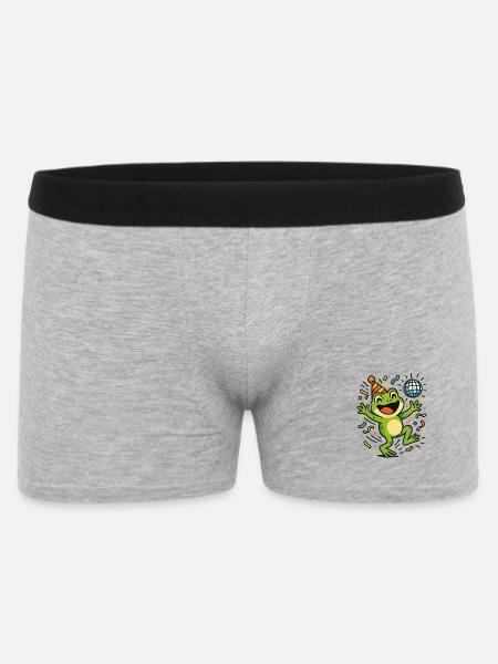 Party Frog - Men's Boxer Shorts - heather grey