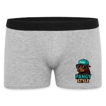 Pangy Style - Männer Boxer Shorts - Grau meliert - Vorne