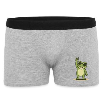 Rock'n'Ribbit - Men's Boxer Shorts - heather grey - Front
