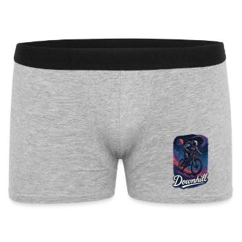 MTB Mountain Biking Downhill Astronaut Gift - Men's Boxer Shorts - heather grey - Front