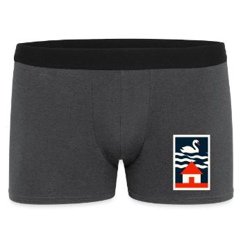 Maison au bord du lac - Art graphique - Boxer Homme - charbon - Devant