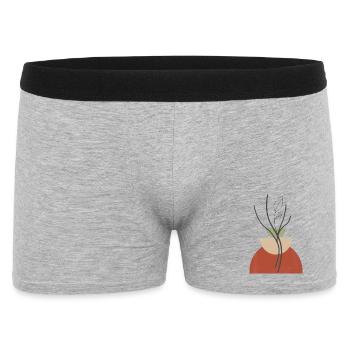 Vase Plante Géométrique - Boxer Homme - gris chiné - Devant