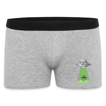 Cactus Alien dans UFO Light - Boxer Homme - gris chiné - Devant