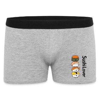 Sushi Lover – Tower of Cuteness - Men's Boxer Shorts - heather grey - Front