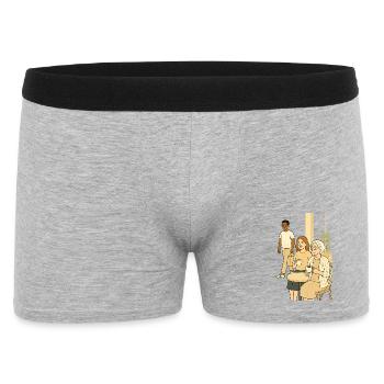 Coffee hour generations - Men's Boxer Shorts - heather grey - Front