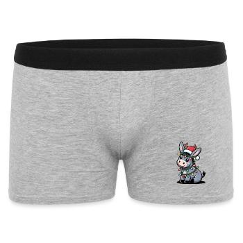 Âne Elfe Noël - Boxer Homme - gris chiné - Devant