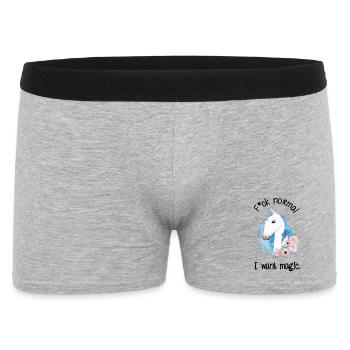 Fuck Normal I Want Magic Unicorn - Men's Boxer Shorts - heather grey - Front