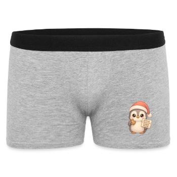 Homme en pain d’épices Cadeau des Hommes en pain d’épices - Boxer Homme - gris chiné - Devant