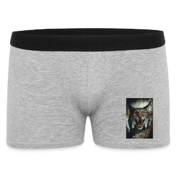 Wildcat en colère - Boxer Homme - gris chiné - Devant