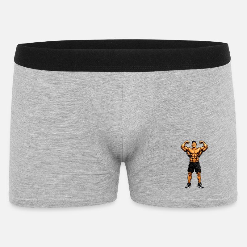 construit différemment - Boxer Homme - gris chiné