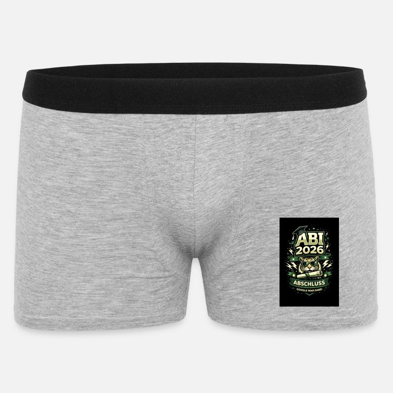ABI 2026 – Google war dabei - Männer Boxer Shorts - Grau meliert