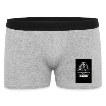 Pouce levé pour le crâne – Opinions ignorées - Boxer Homme - gris chiné - Devant