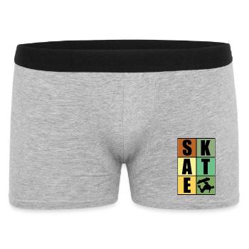Skateboard-Skate - Männer Boxer Shorts - Grau meliert - Vorne