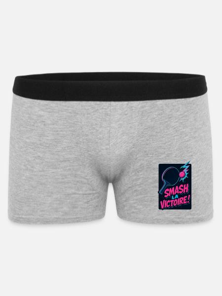 Smash the victory! Ping Pong - Men's Boxer Shorts - heather grey