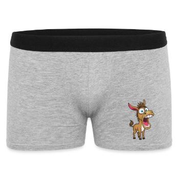 Âne sauvage à la gueule géante - Boxer Homme - gris chiné - Devant