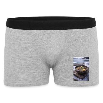 Suaasat - Männer Boxer Shorts - Grau meliert - Vorne