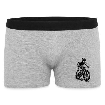 Illustrations de VTT pour votre tenue - Boxer Homme - gris chiné - Devant