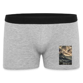 Dramatische Berglandschaft im Dämmerlicht - Men's Boxer Shorts - heather grey - Front