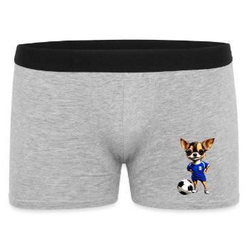 Chihuahua Football Dog - Boxer Homme - gris chiné - Devant