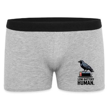 Raven à batterie faible - Boxer Homme - gris chiné - Devant