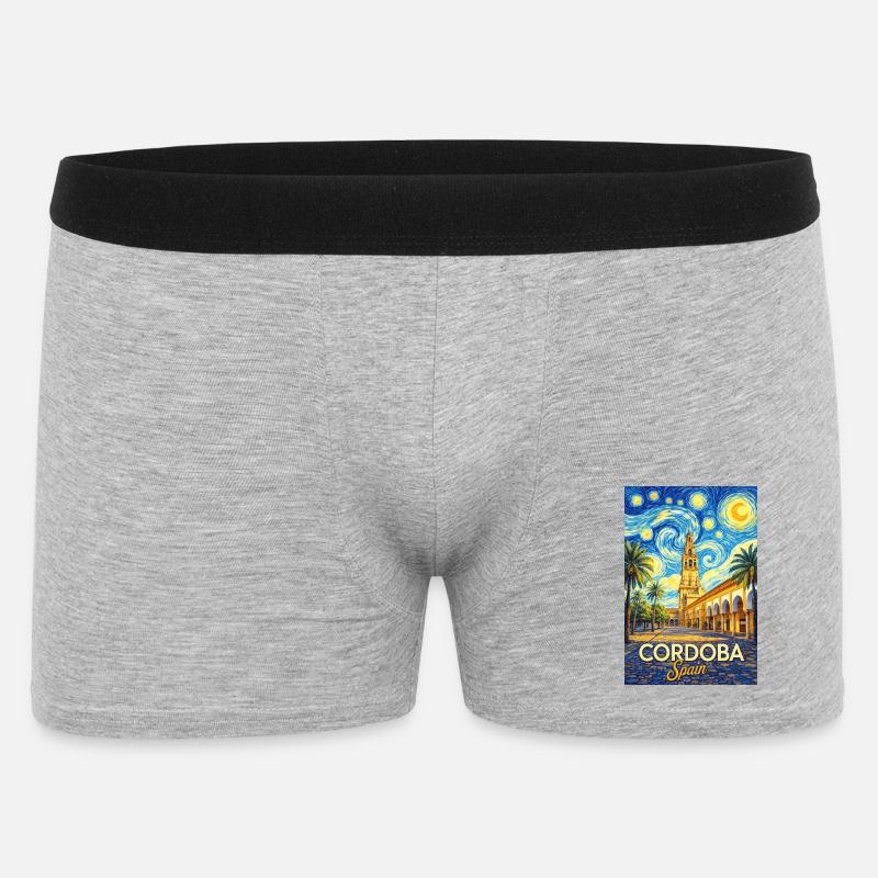 Cordoba Spain - Männer Boxer Shorts - Grau meliert