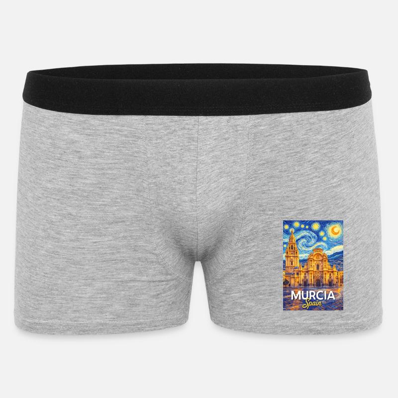 Murcia, Spagna - Boxer da uomo - grigio melange