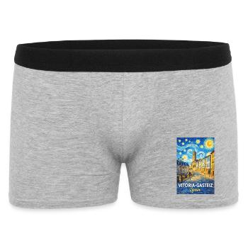 Vitoria-Gasteiz Spain - Männer Boxer Shorts - Grau meliert - Vorne
