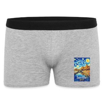 Seville Spain - Männer Boxer Shorts - Grau meliert - Vorne