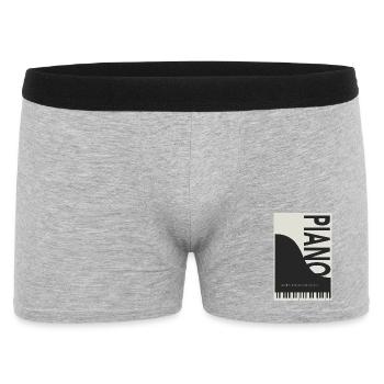 Piano – 88 Keys Endless Expression - Männer Boxer Shorts - Grau meliert - Vorne