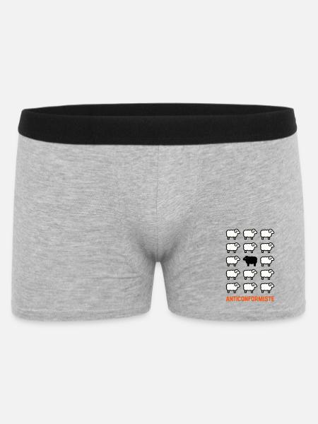 Nonconformist - Black Sheep - Anarchist Punk - Men's Boxer Shorts - heather grey