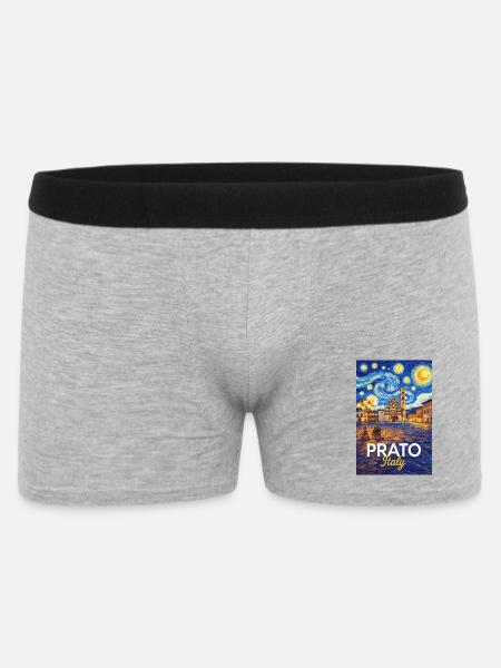 Prato, Italy. - Men's Boxer Shorts - heather grey