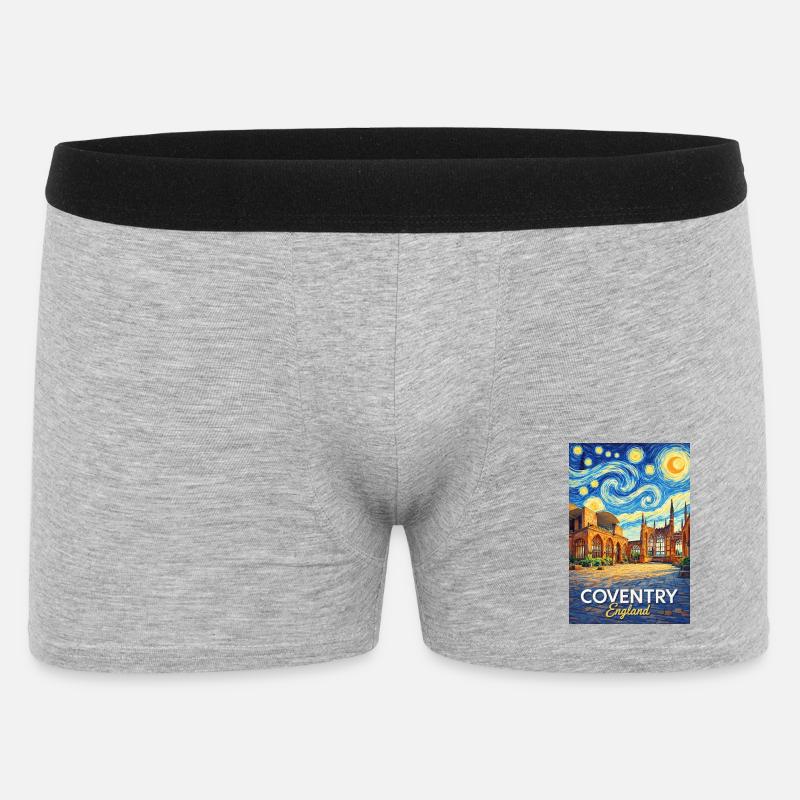 Coventry, England - Männer Boxer Shorts - Grau meliert