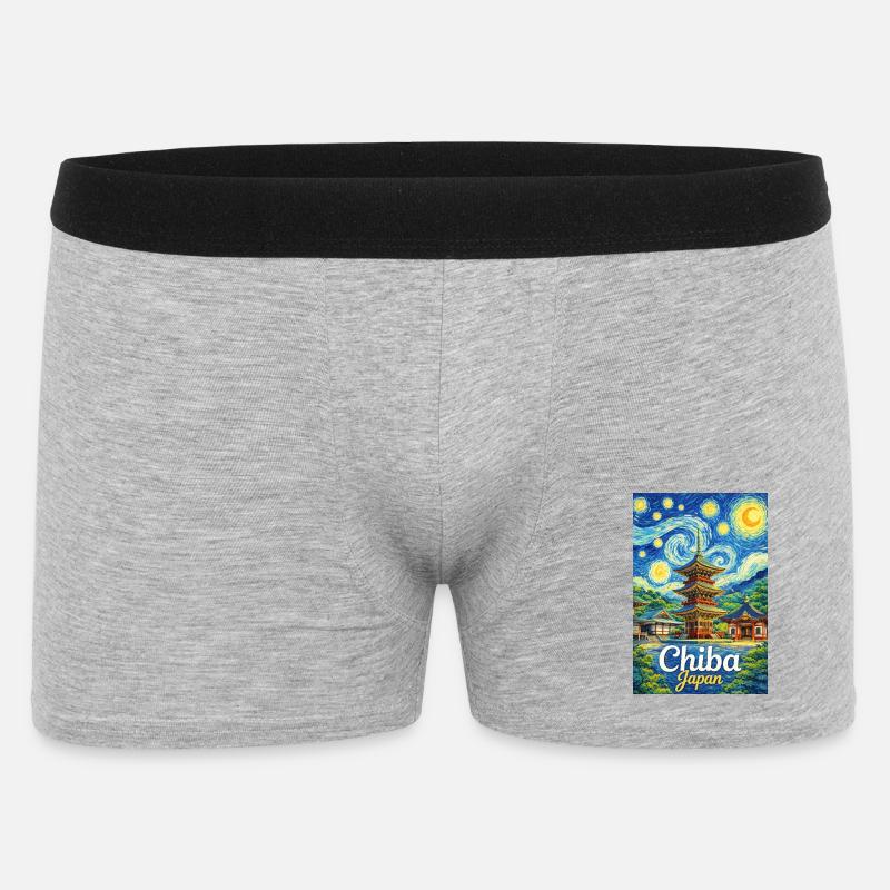 Chiba, Giappone - Boxer da uomo - grigio melange