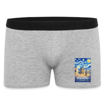 Angers, Frankreich - Männer Boxer Shorts - Grau meliert - Vorne