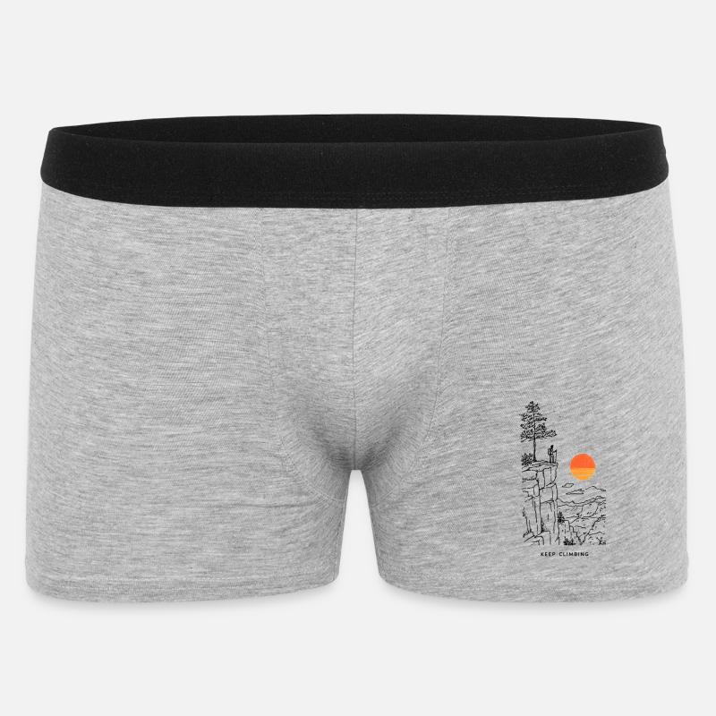 Tranche de coucher de soleil - Boxer Homme - gris chiné