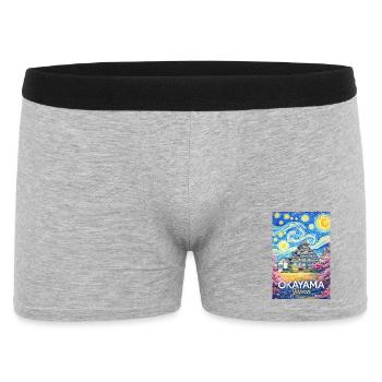 Okayama Japan - Männer Boxer Shorts - Grau meliert - Vorne