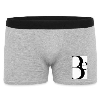 Be Different – Minimalist Typography Design - Männer Boxer Shorts - Grau meliert - Vorne