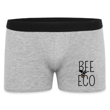 Bee engagiert sich für einen organischen Übergang - Männer Boxer Shorts - Grau meliert - Vorne