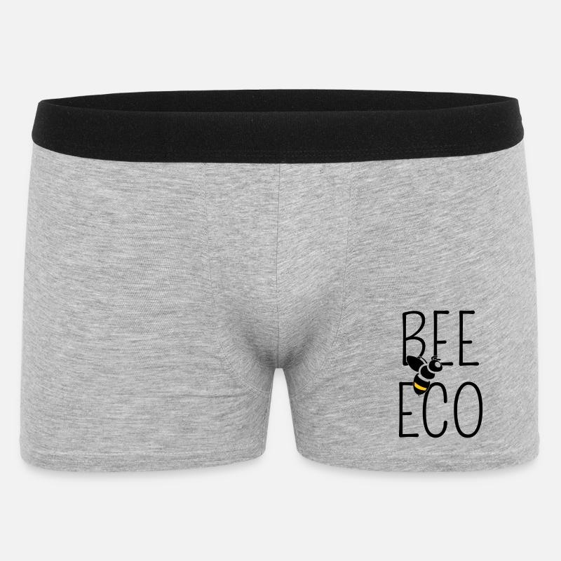 Bee Committed to Organic Transition - Men's Boxer Shorts - heather grey