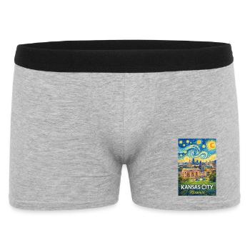 Kansas City, Missouri - Boxer Homme - gris chiné - Devant