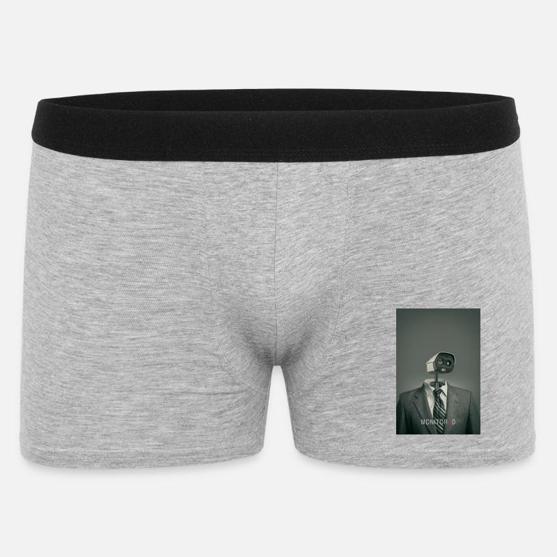 sorveglianza silenziosa, sorveglianza, sorveglianza, pratica Minimal Poster - Boxer da uomo - grigio melange