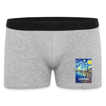 Luanda Evening Star Coastal Poetry - Men's Boxer Shorts - heather grey - Front