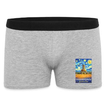 Ouagadougou Burkina Faso Starry Night - Men's Boxer Shorts - heather grey - Front