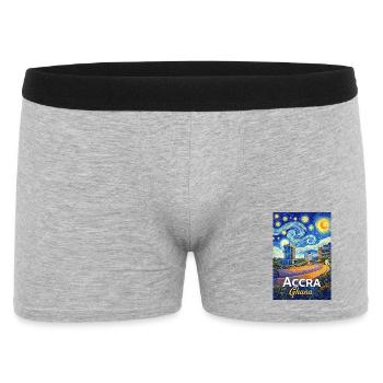 Accra Ghana Starstorm Cityscape - Men's Boxer Shorts - heather grey - Front