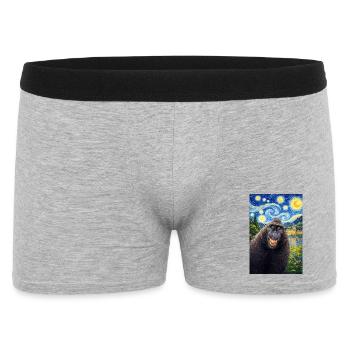 Macaque Starry Night - Men's Boxer Shorts - heather grey - Front