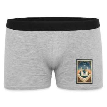 Sois fidèle. Vie lente. - Boxer Homme - gris chiné - Devant
