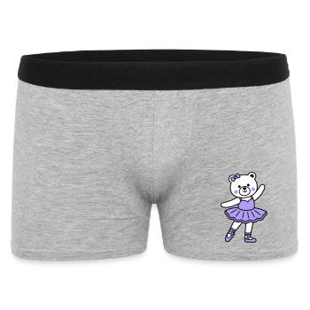 Bear ballet - Men's Boxer Shorts - heather grey - Front