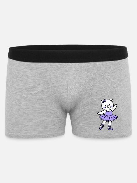 Bear ballet - Men's Boxer Shorts - heather grey