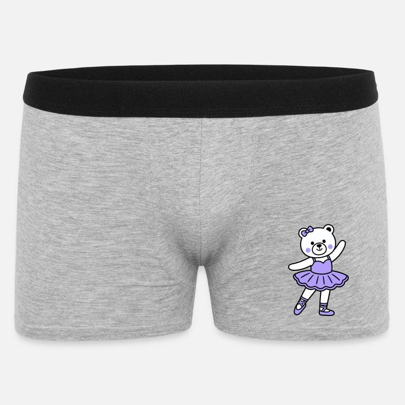 Bärenballett - Männer Boxer Shorts - Grau meliert